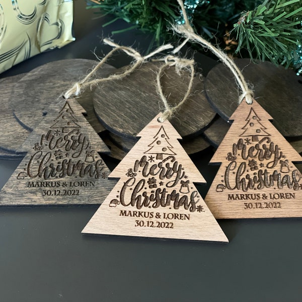 Custom Christmas Ornaments Bulk, Custom wedding ornament, Bridal shower ornaments, Wedding gift, Wood favors for wedding, Christmas ornament