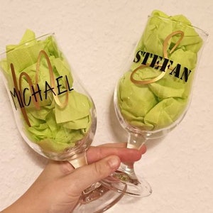 Personalized beer glasses/name beer glasses