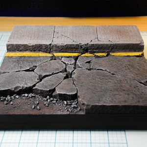 Crumbled City Street Diorama (1:12 Scale)