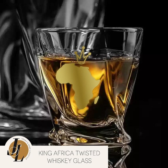 King Africa whiskey glass