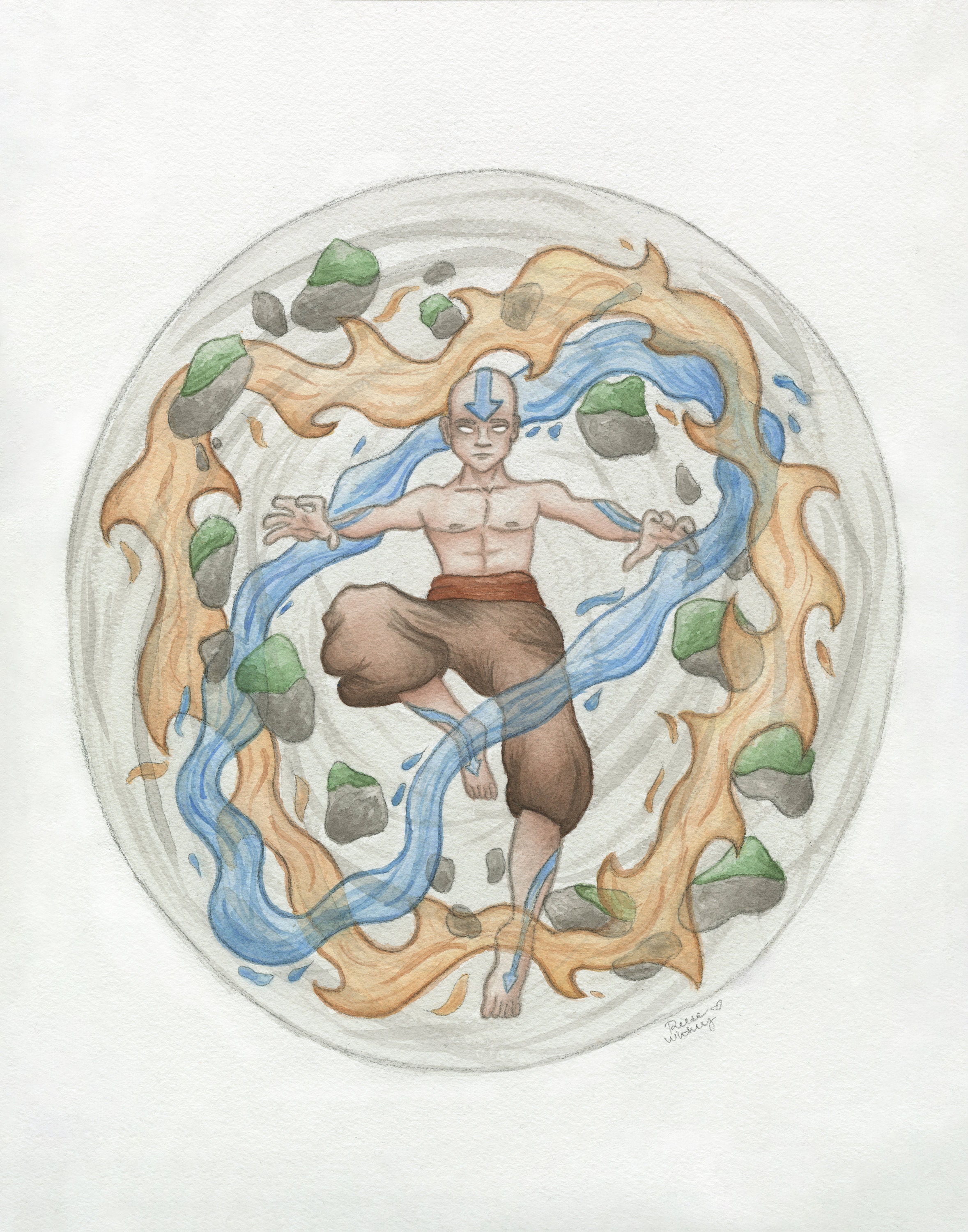 Elemental Bending - Premium Art Prints