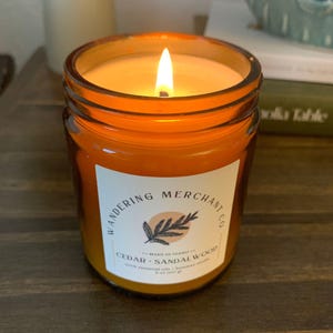 100% Essential Oils, Scented Beeswax Candle