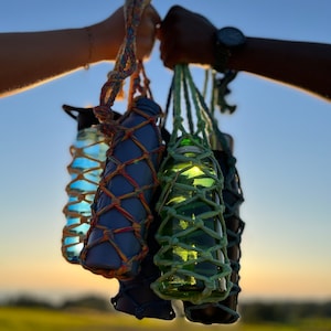 Macrame Water Bottle Bag