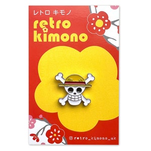 Kawaii Enamel Pin Badge, One Piece Skull