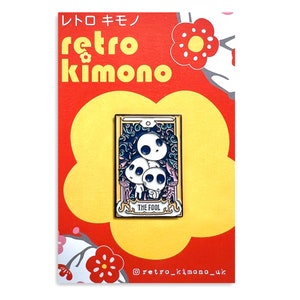 Kawaii Enamel Pin Badge, Kodama Spirtes 'The Fool' - Tarot Cards