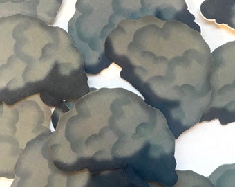 Nube de lluvia cerebral Pegatina