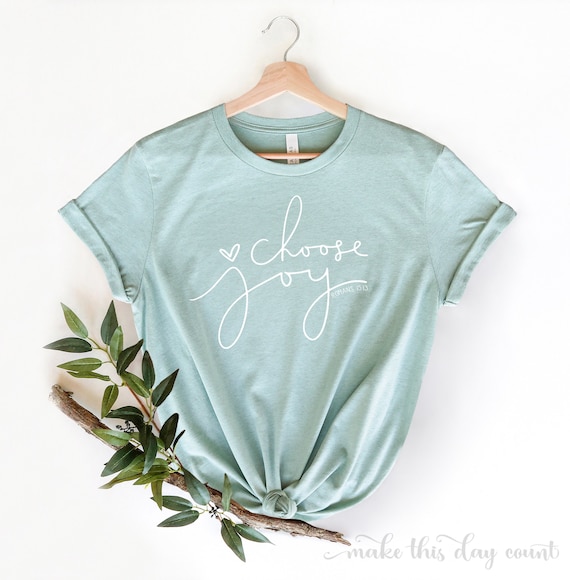 Choose Joy Christian Women Inspirational Faith T-Shirt Choose Joy Christian Women Inspirational Faith T-Shirt