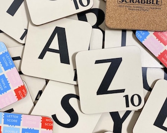 Scrabble Letter Coaster | Officially Licenced Product | Made in the UK