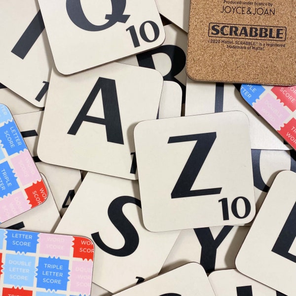 Scrabble Buchstabe Untersetzer | Offiziell lizenziertes Produkt | Hergestellt in Großbritannien