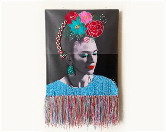 Frida Canvas Blue