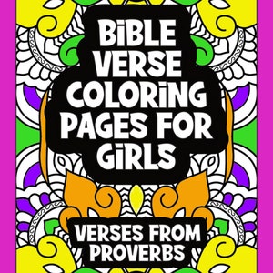 Bible Verse Coloring Pages for Girls