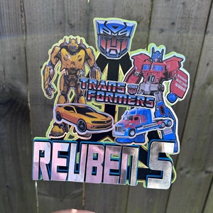 Transformers cake topper/Transformer/Personalised Cake topper