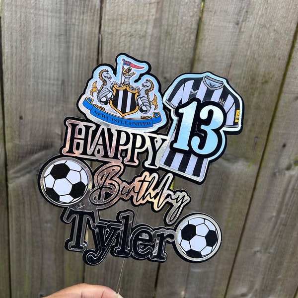 Newcastle United Cake Topper Etsy UK