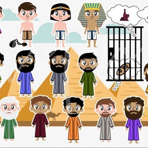 Joseph, Bibelgeschichten, Clipart, Gott, Moses, Ägypten, Stilles Buch, Kirchenbuch, Christian, Papierpuppe, Christus, lds, Kinderbuch, Abendmahlsbuch,
