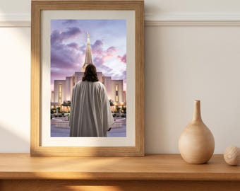 Jesus Looking at Gilbert LDS Temple Art, Church of Jesus Christ, Come Follow Me, Primary, Relief Society, Covenant Path, Think Celestial