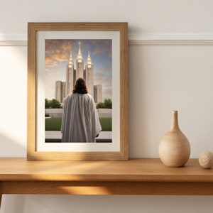 Jesus Looking at LDS Temple Art, Church of Jesus Christ, Come Follow Me, Primary, Relief Society, Covenant Path, Think Celestial