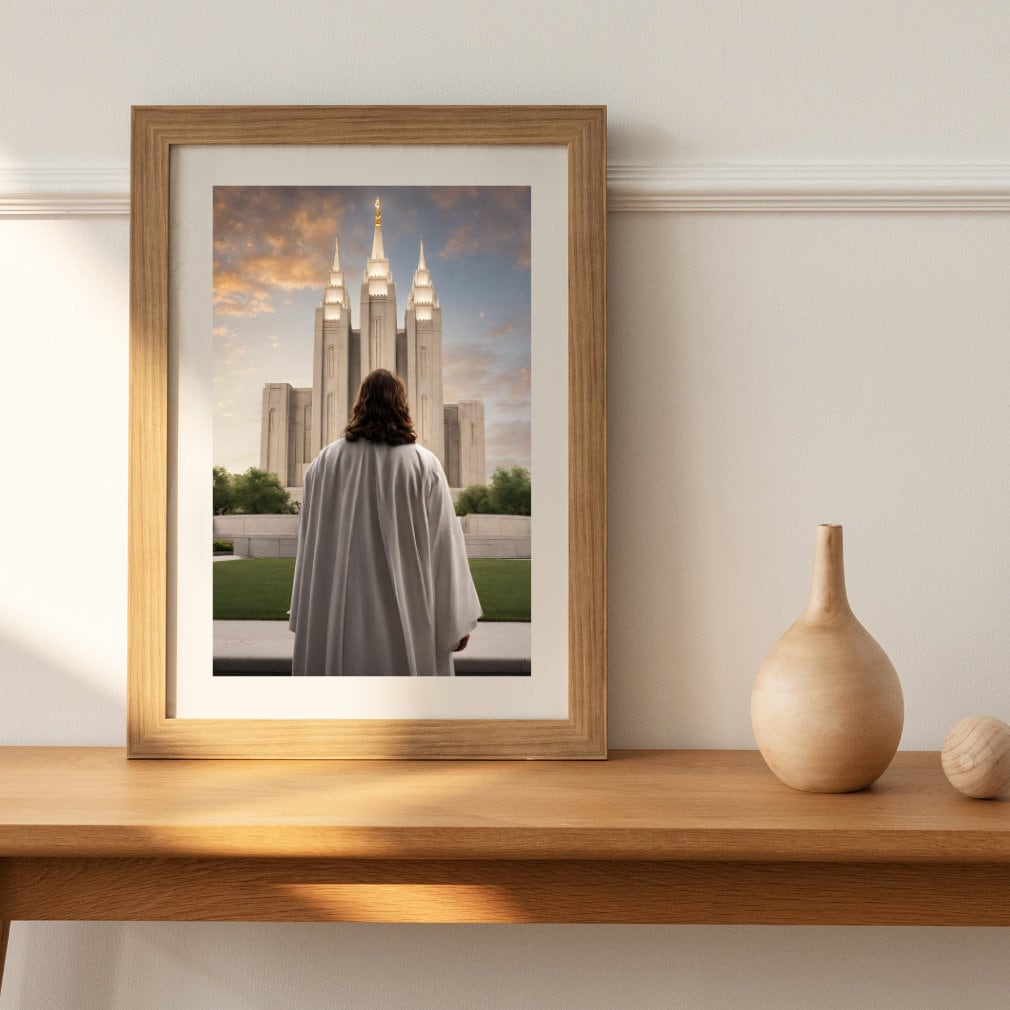 Jesus Looking at LDS Temple Art, Church of Jesus Christ, Come Follow Me, Primary, Relief Society, Covenant Path, Think Celestial