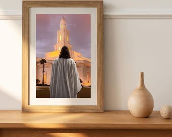 Jesus Looking at LDS Tallahassee Temple Art, Church of Jesus Christ, Come Follow Me, Primary, Relief Society, Covenant Path, Think Celestial