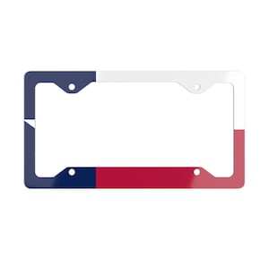 Texas License Plate Frame, Vanity Tag Frame, Texas Flag, Texas License, Texas, The Lone Star State, Bluebonnet State, License Plate Frame