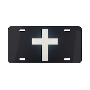 Christian License Plate, Religious License Plate, Faith-Based, Cross of Jesus, Cross, License Plate, Jesus License Plate, Jesus, Religious