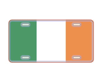 Irish License Plate, Gift For Him, Gift For Her, Vanity Tag, Flag of Ireland, Ireland, Irish, License Plate, Car Tag, Car Plate