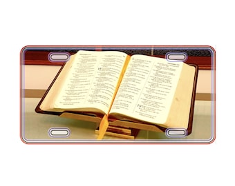 Plaque d'immatriculation de la Bible, Plaque d'identité religieuse, Licence inspirante, Indicatif religieux, Bible, Écriture sainte, Plaque d'immatriculation d'église