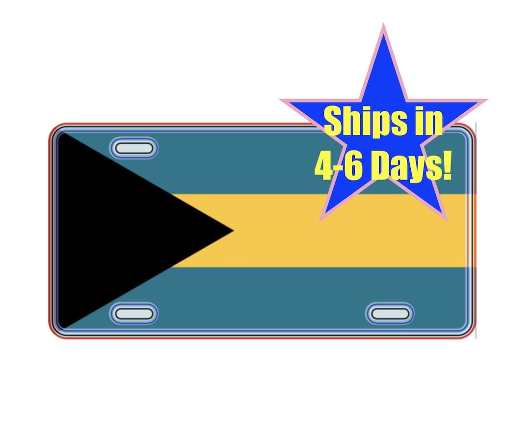 The Bahamas License Plate, Vanity Tag, Bahamian Flag, the Bahamas ...