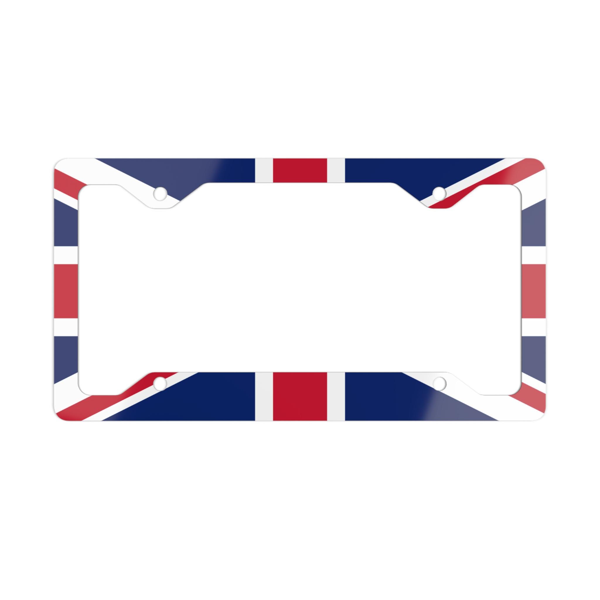 UK, License Plate Frame, Car Decor, British Flag, Union Jack, Gift For Him, Cute British License Plate Frame, Cute UK License Plate Frame