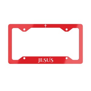 Jesus License Plate Frame, Christ Gift, License Plate Christian, Jesus, License Plate Jesus, Jesus License Holder, Christ Decoration