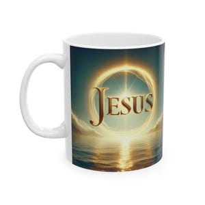 Mug Jésus, tasse à café fidèle, décoration chrétienne, ustensiles de cuisine, cadeau du Christ, cadeau chrétien pour elle, cadeau pour lui, tasse religieuse
