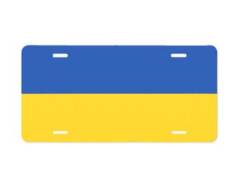 Ukraine License Plate, Gift For Her, Vanity Tag, Ukrainian Flag, License Plate, Ukraine