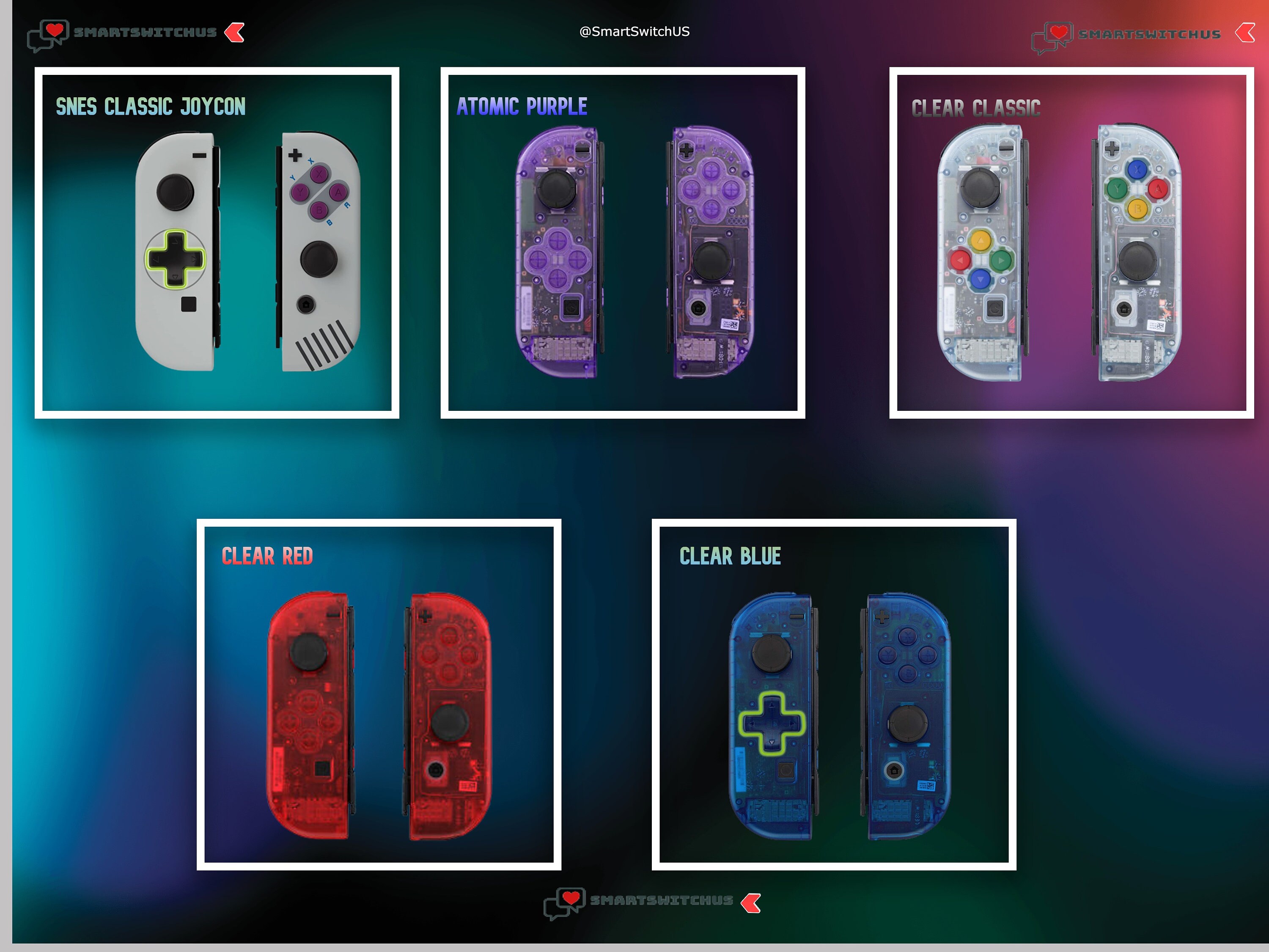 Custom Switch \u0026 Switch-oled Joycon Shell Send Your Joycons | Etsy
