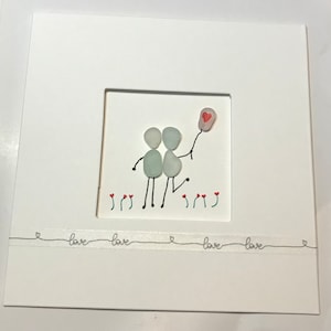 Handgemachte Karten, Engel, Hochzeitstag Karten, Valentines, Jahrestag, Verlobung, Dankes-Karte, Geburtstag, handgemacht, Geburtstagskarte, Seeglas