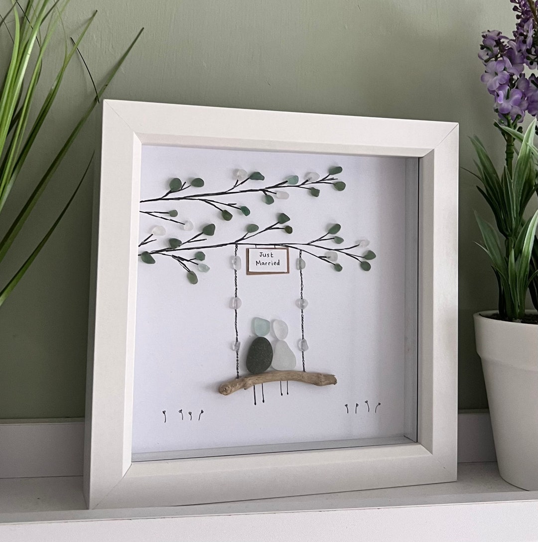 Birthday, Anniversary, Wedding Gift.seaglass Flower, Sea Glass