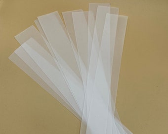 Flat A5 invite Vellum Belly bands, Vellum wraps A5 wedding invitation DIY wedding supplies translucent tracing paper wrap 31cm length