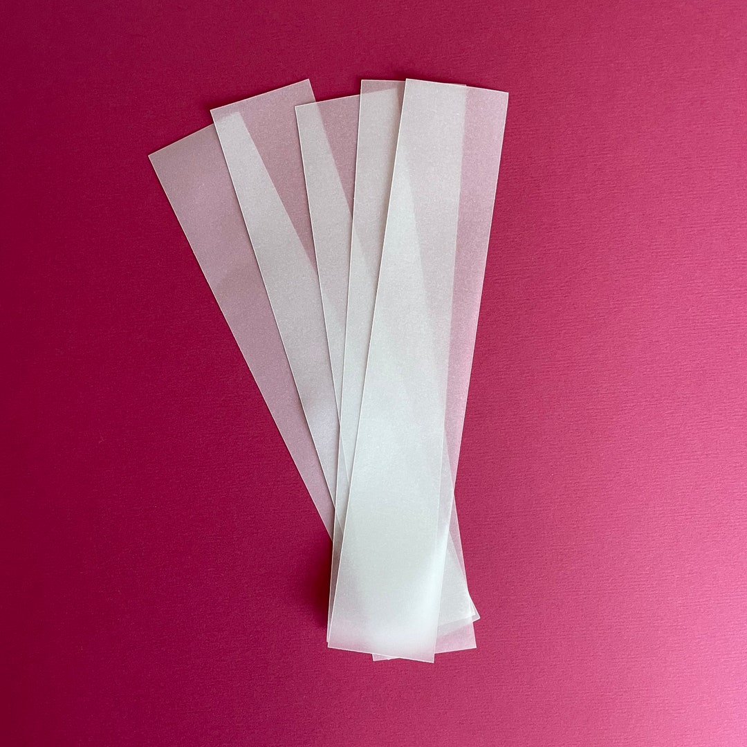 Flat DL Size Invite Vellum Belly Bands, Vellum Wraps DL Wedding Invitation DIY Wedding Supplies