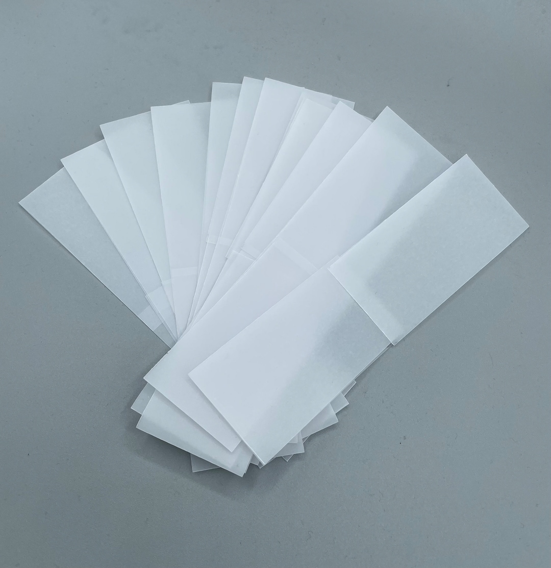 Pre Folded A5 Invite Vellum Belly Bands, Vellum Wraps A5 Wedding