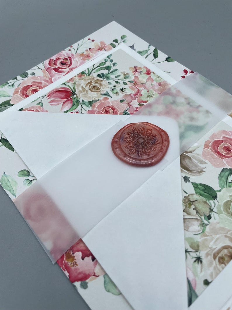 Pre Folded A5 Invite Vellum Belly Bands Vellum Wraps A5 Etsy UK