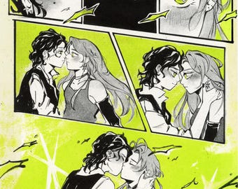 L'homme qui l'intéressait n'était pas du tout un homme, impression Yuri riso vert