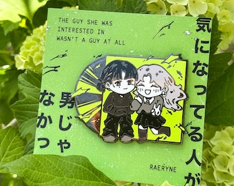 Green Yuri: The Guy She was Interested In wasn't a Guy At All enamel pin