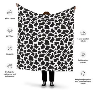 All Animal Skin Printed Recycled Polyester Fabric | Leopard Cheetah Print | Cow Print | Tiger Print | Snake Print | Zebra Print | 55″ × 54″