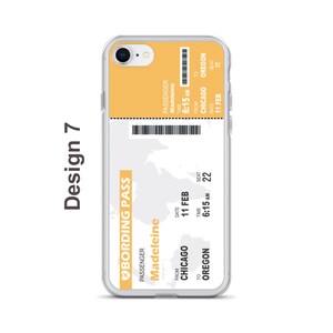 Custom Boarding Pass Phone Case, Personalized Aviation Travel Theme, Unique Gift Customized with Your Name, Personalized Plane Ticket Phone Case, Travel Lover Gift,Aviation Lover Phone Case,ticket phone case, custom phone case