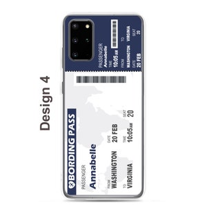Custom Boarding Pass Phone Case, Personalized Aviation Travel Theme, Unique Gift Customized with Your Name, Personalized Plane Ticket Phone Case, Travel Lover Gift,Aviation Lover Phone Case,ticket phone case, custom phone case