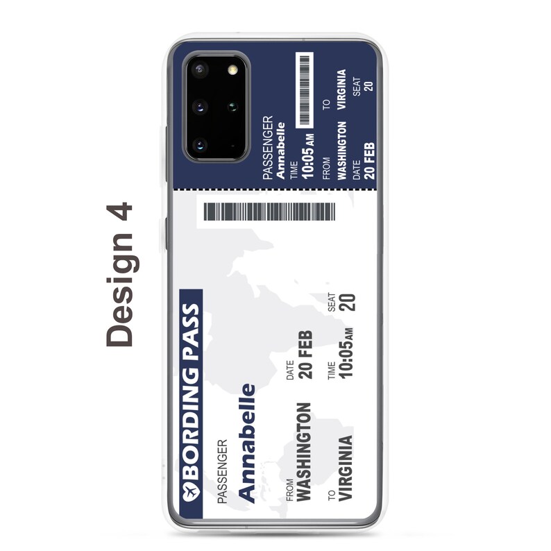 Custom Boarding Pass Phone Case, Personalized Aviation Travel Theme, Unique Gift Customized with Your Name, Personalized Plane Ticket Phone Case, Travel Lover Gift,Aviation Lover Phone Case,ticket phone case, custom phone case