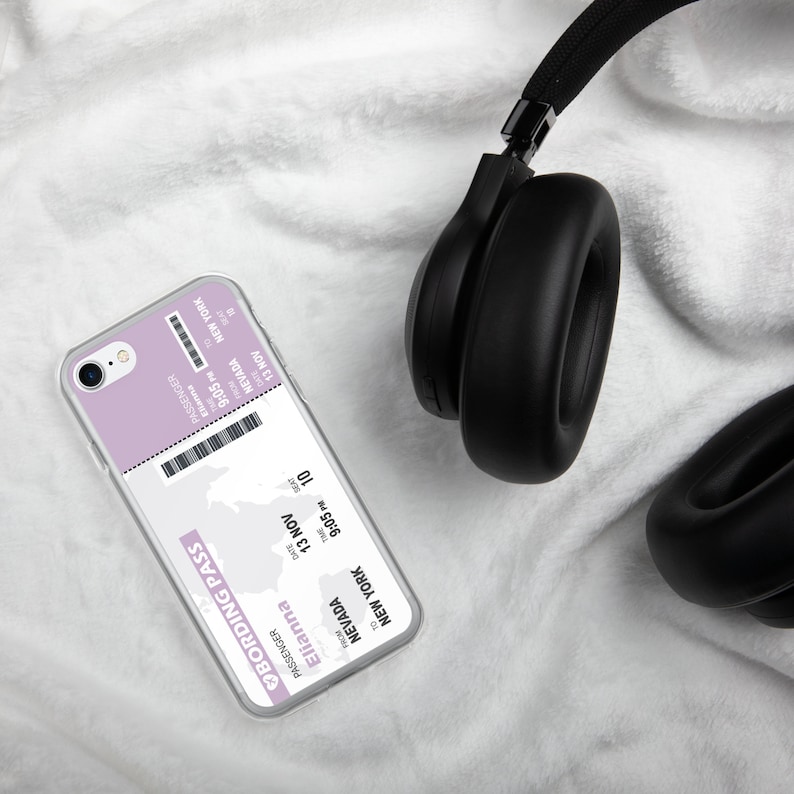 Custom Boarding Pass Phone Case, Personalized Aviation Travel Theme, Unique Gift Customized with Your Name, Personalized Plane Ticket Phone Case, Travel Lover Gift,Aviation Lover Phone Case,ticket phone case, custom phone case