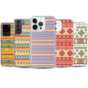 Aztec Phone Case, Western Geometric Phone Case Fit for iPhone® 14 Pro, 13, 12, 11, XR, 8+, 7 & Samsung® S10,S20,S21,S22