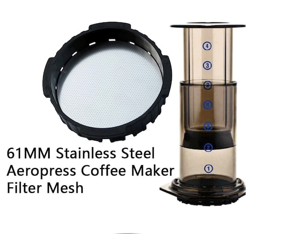 1pair2pcs Stainless Steel Reusable Filter for Aeropress/ Coffee Filter/reusable  Filter/coffee Accessory for Coffee Lovers 