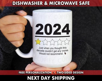2023 Review Coffee Mug, Co-workers Coffee Mug, Gag Coffee Mug Gift, Funny Coffee Mug Gift, Funny Gift For Work, Worst Year Coffee Mug, Mug