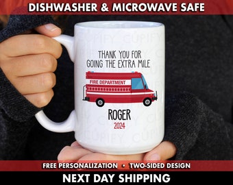 Fire Truck Coffee Mug, Fireman Coffee Man, Firefighter Coffee Mug, First Responder Coffee Mug, Fire Truck Mug, Firefighter Gift Mug, Fireman