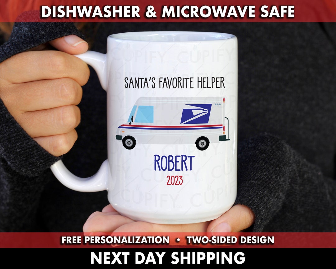 USPS Santa Coffee Mug Postman Coffee Mug USPS Coffee Mug Etsy